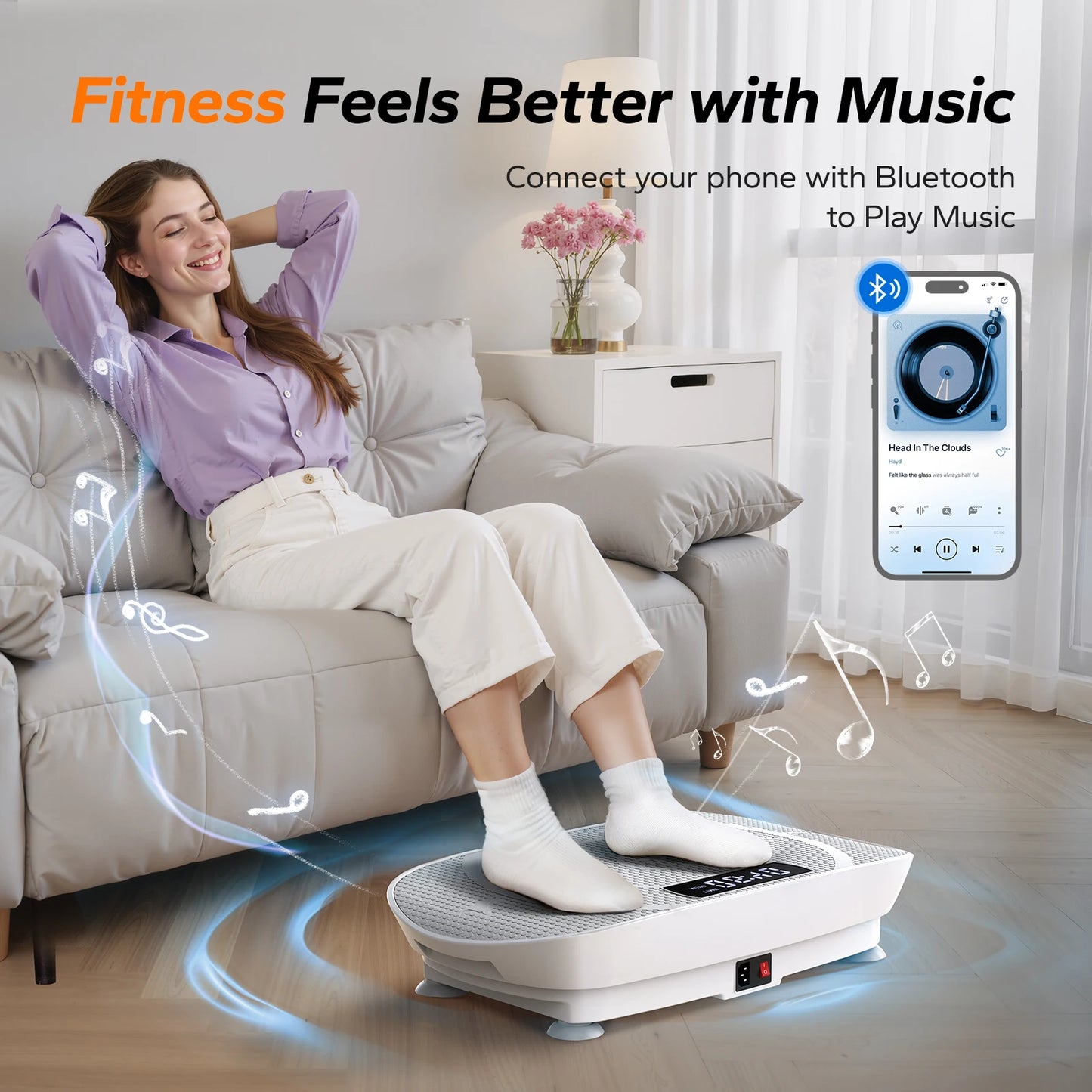 Vibration Exercising Plate Whole Body Workout