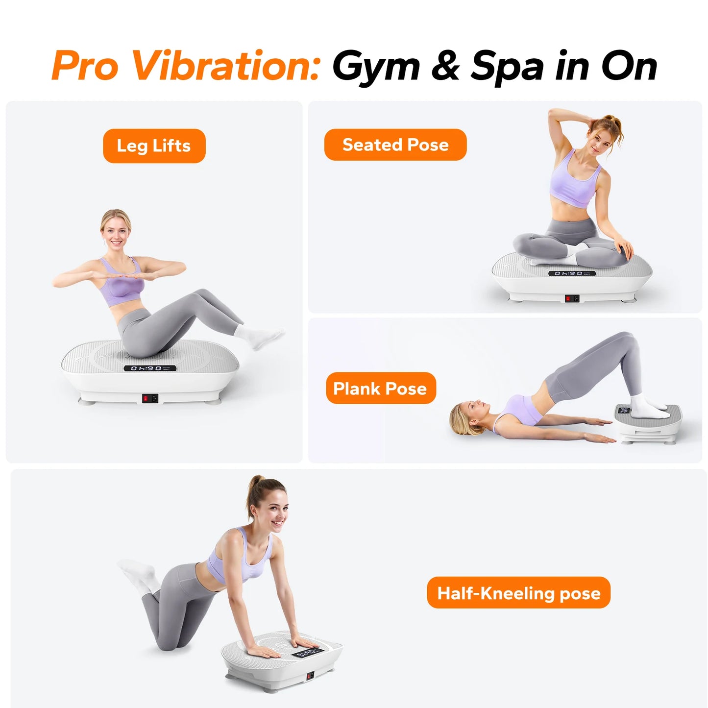 Vibration Exercising Plate Whole Body Workout