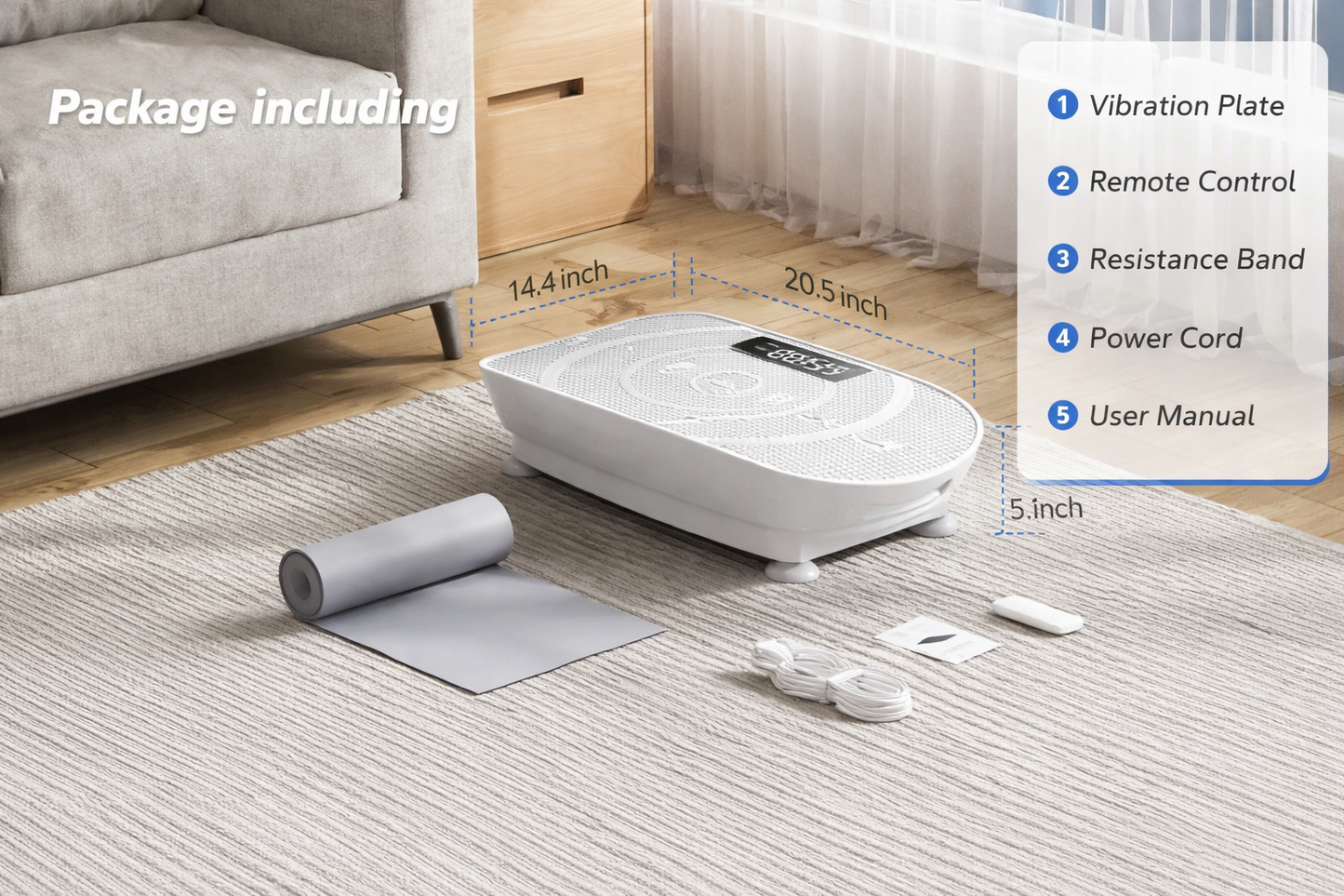 Vibration Exercising Plate Whole Body Workout