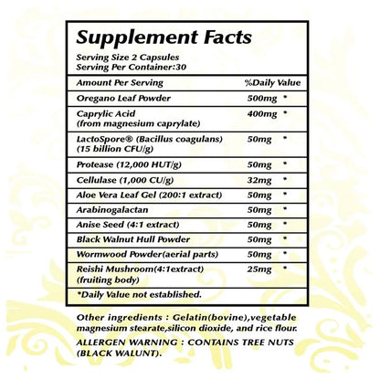 Candida Cleanse - Antioxidant, Gut Health