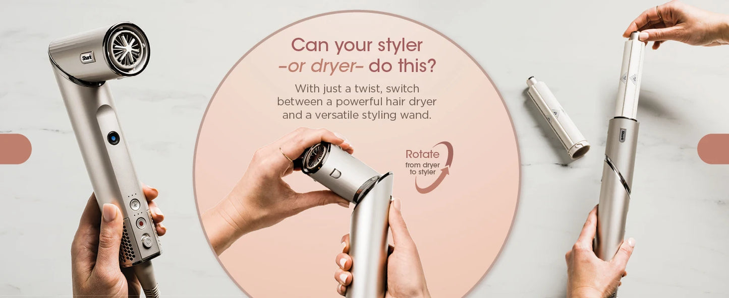 Shark FlexStyle HD430 Negative Ion Hair Dryer & Air Styler Wrap